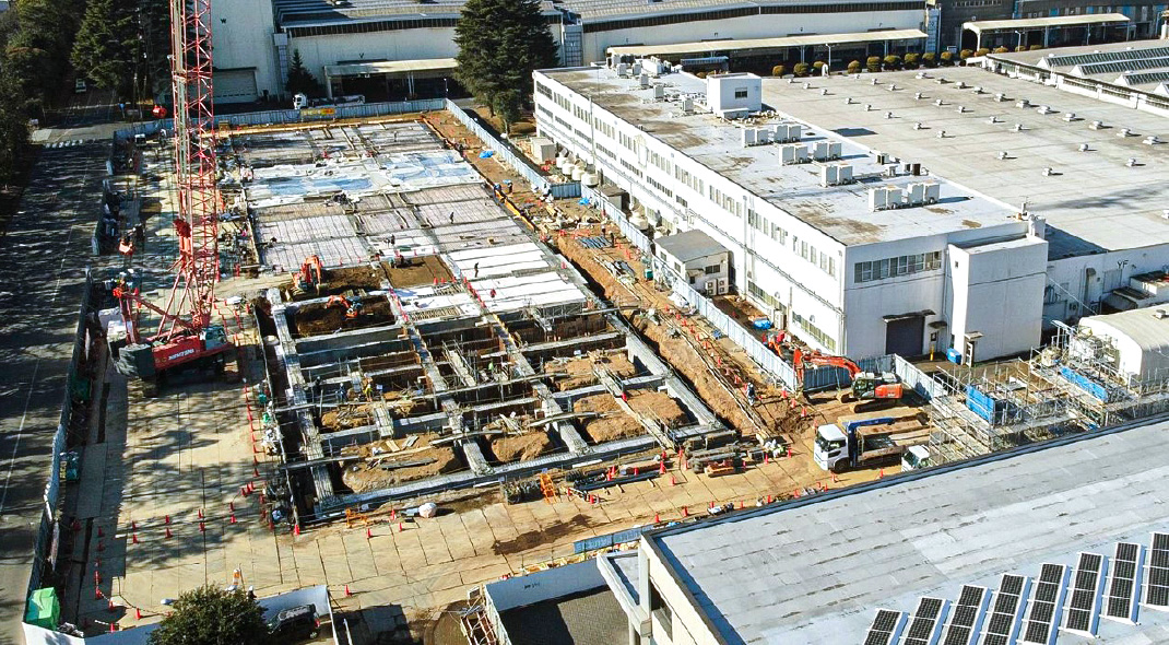 写真①Orange Innovation Plazaの建設現場